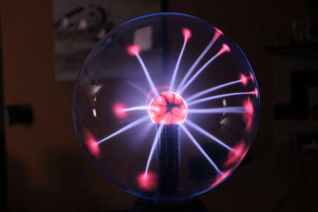Photo showing a plasma lamp