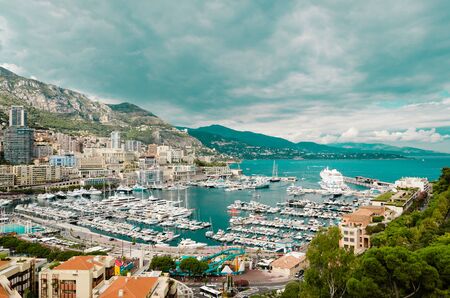 Harbor of Monaco, Port of Monacoのeditorial素材
