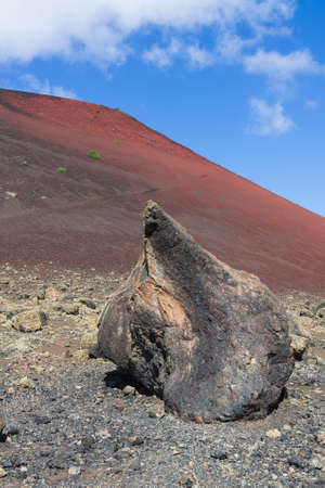Red Mountain, Lanzarote, Spain, Canary Islandsの写真素材