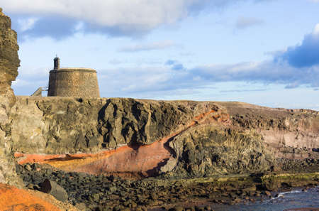 Castillo del Aguila, Lanzarote, Canary Islands, Spainの写真素材
