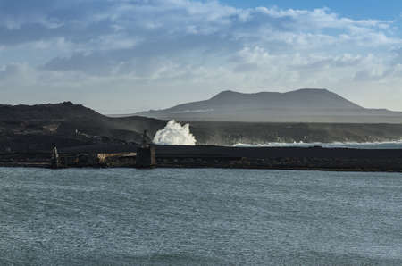 Power of the elements, Lanzarote, Canary islands, Spainの写真素材