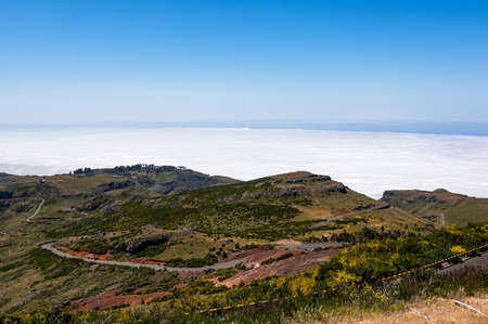 View from Pico de Arieiro, Madeira, Portugalの写真素材