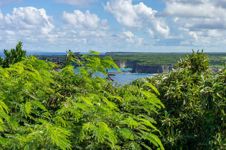 Pointe de la Grande Vigie, Grande-Terre, Guadeloupe, Caribbeanの写真素材