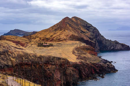View over the peninsula Ponta de Sao Lourenco with Casa Sardinha, Madeira, Portugal