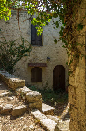 Old house in Mili, Crete, Greeceの写真素材
