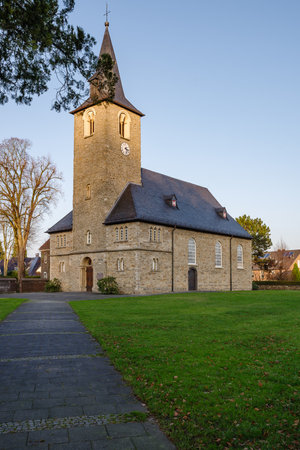 Laurentius Church, Mintard, Germanyの写真素材