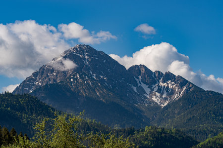 Thaneller mountain near Heiterwang, Tirol, Austriaの写真素材