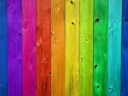 Vertical wooden fence boards for backgrounds or texturesの写真素材