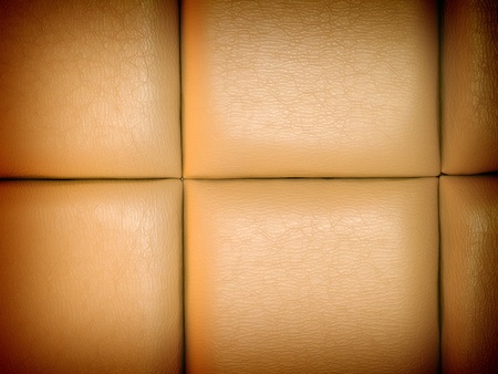 Tan Leather Upholstry Background with a Repetitive pattern and Dark Borderの写真素材