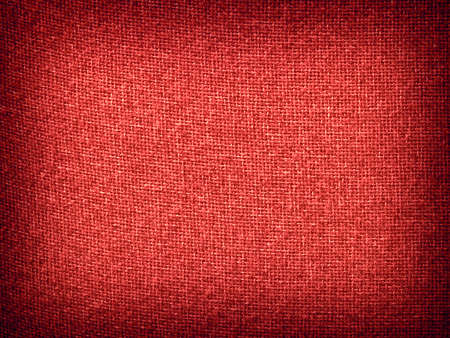 Burlap Red Grunge Texture Background with Framed Copyspace の写真素材