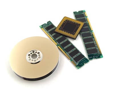 Computer Parts such as Circuit Boards, Memory Chips, CPU and Hard Disk