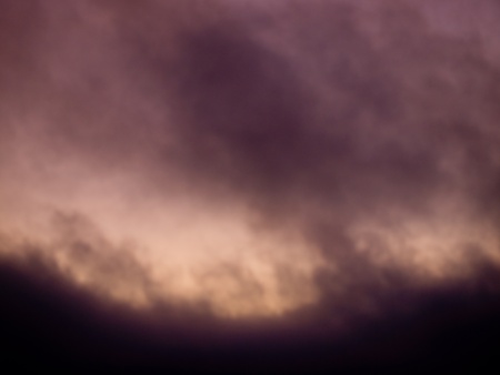 Lavendar Pink Clouds in the Sky at Sunset at the Beachの写真素材