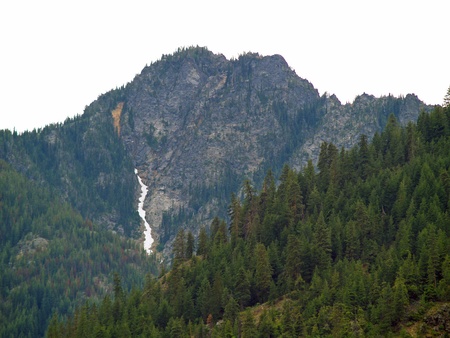 Glacial Mountains Overlooking Lake Chelan in Washington State USA