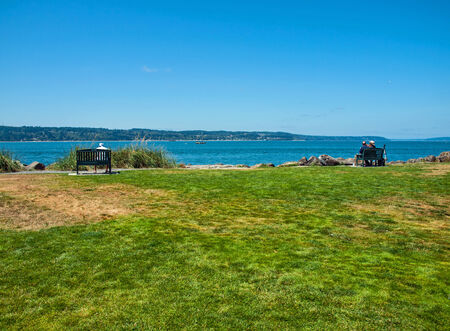 The Overlook at Mukilteo in Washington State USAの写真素材