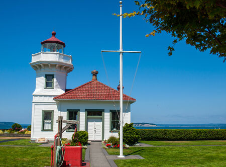 The Lighthouse at Mukilteo in Washington State USAの写真素材