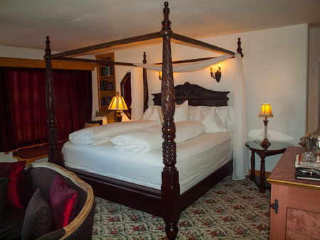 Romantic Bedroom at a Country BnBのeditorial素材