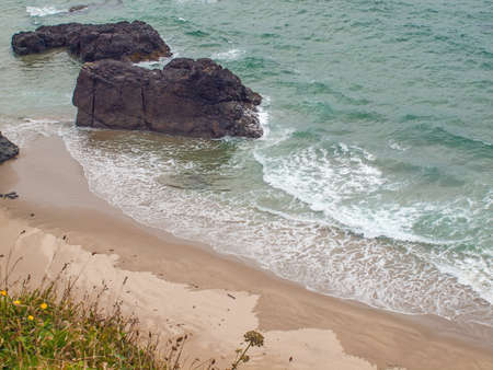 A View of the Rocky Beach from the Ecola State Park