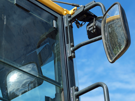 Closeup Details of Heavy Duty Construction Equipment