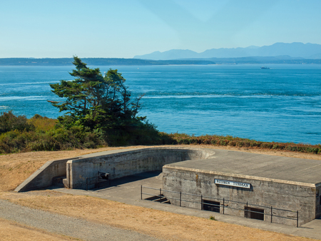 View from Admiralty Head Lighthouse on Whidbey Island WA USAのeditorial素材