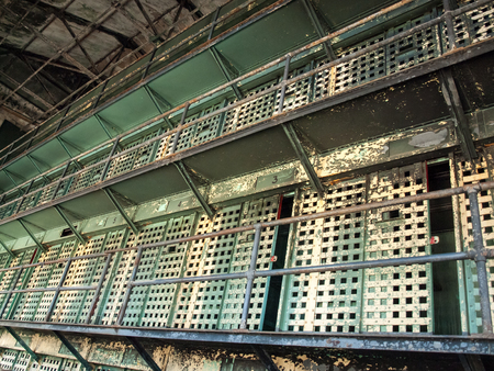 Interior of an Historic State Penitentiary in Boise Idaho USAのeditorial素材