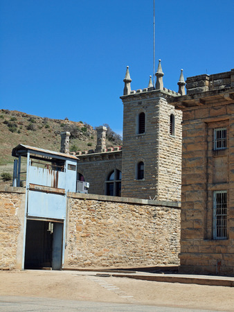 Old Idaho State Penitentiary in Boise Idaho USAのeditorial素材
