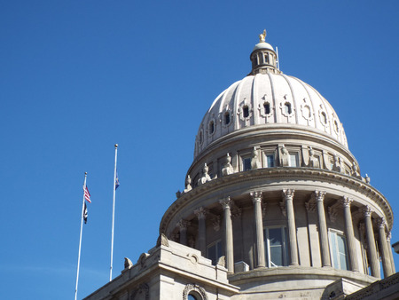Domed Capitol Building in Boise Idaho USAのeditorial素材