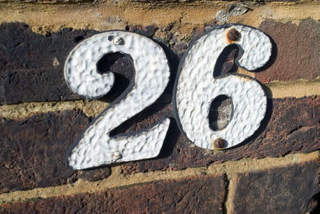 Number Twenty Sixの写真素材