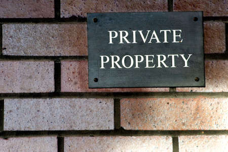 Private Propertyの写真素材