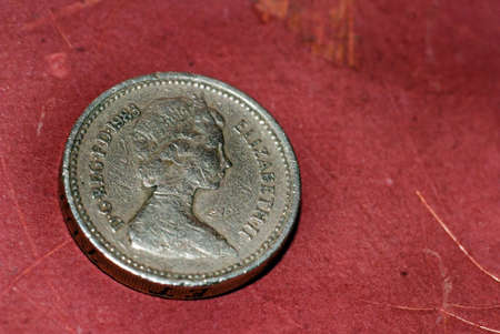 One Pound Coinの写真素材