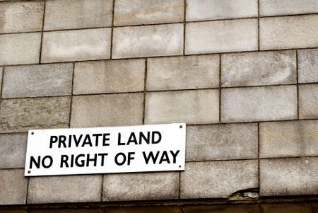 Private Propertyの写真素材