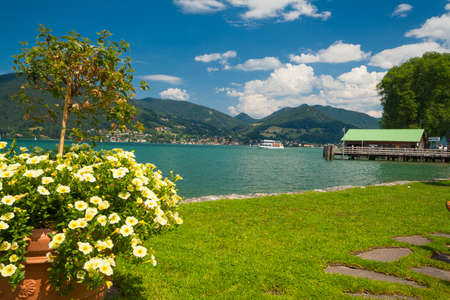 Tegernsee near Bad Wiessee in Bavaria - Germanyの写真素材