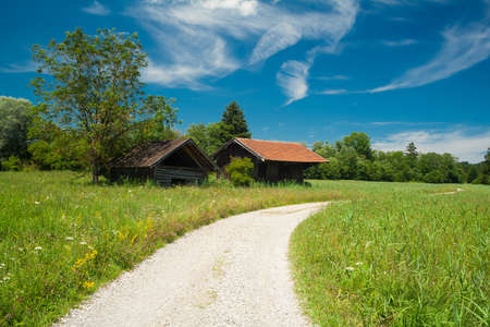Path around the Staffelsee in Bavaria - Germanyの写真素材