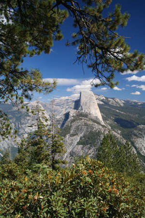 Half Dome at the Yosemite National Park in the USAの写真素材