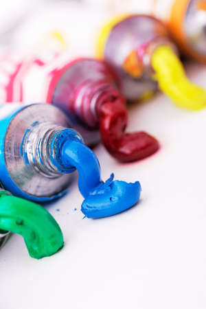 paint tubesの写真素材