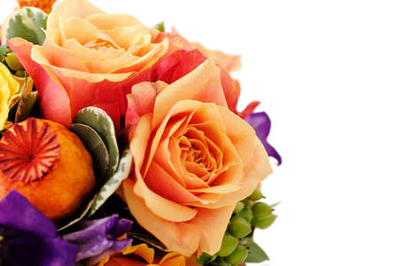 Bouquet on white backgroundの写真素材