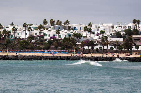 The Beach Of Costa Teguise, Lanzaroteの写真素材