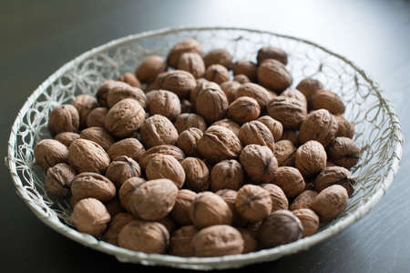 walnuts in a basket