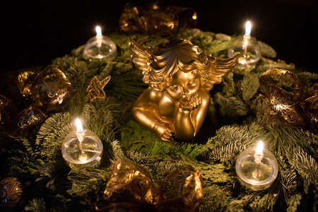Beautiful advent wreathの写真素材