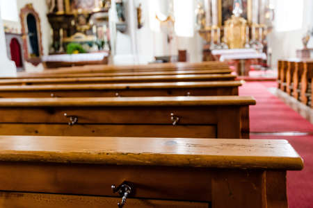 Church benchesのeditorial素材