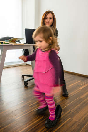 Reconciliation of family and work lifeの写真素材