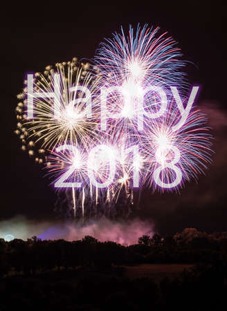 Happy New Year 2018の写真素材