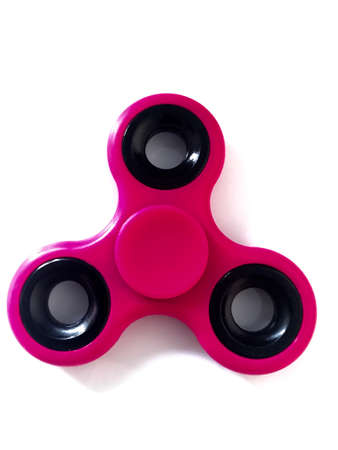 purple fidget spinner stress relieving toyの写真素材