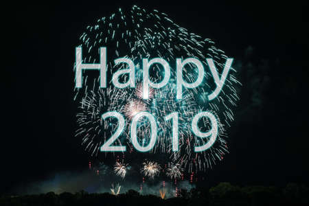 Happy New Year 2019の写真素材