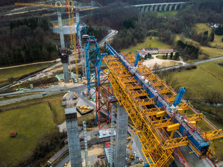 New railway bridge construction - Stuttgart 21, Aichelberg