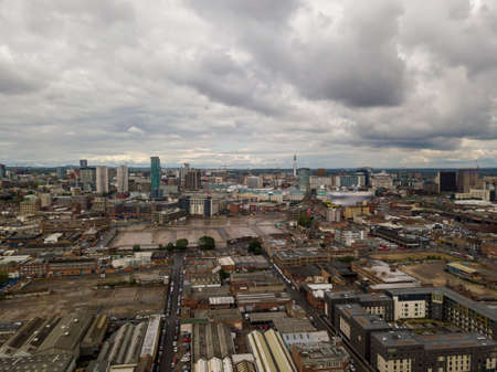 aerial view of Birminghamの写真素材