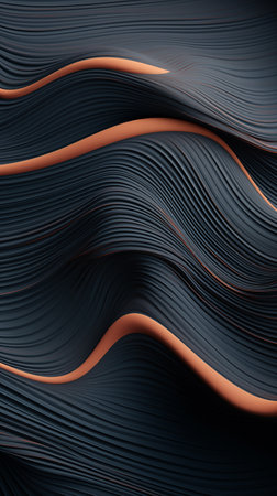 abstract background with organic lines - AI generatedの素材