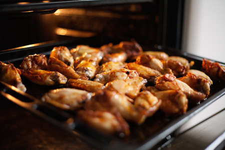 Tray of chicken wings