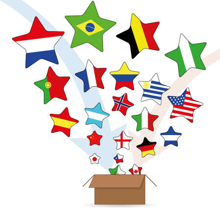 countries starsのイラスト素材
