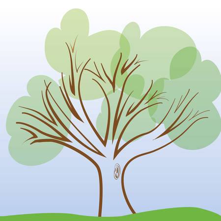 The big treeのイラスト素材