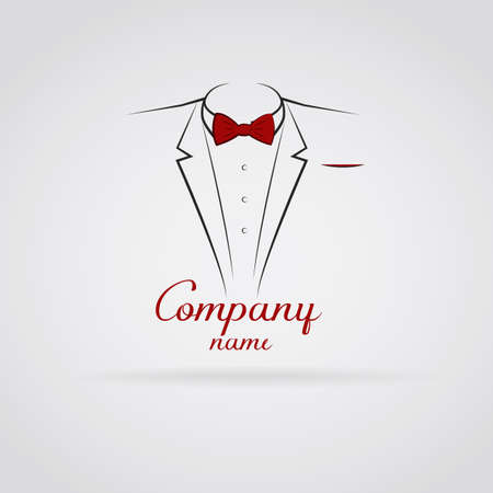 Logo elegant tuxedoのイラスト素材